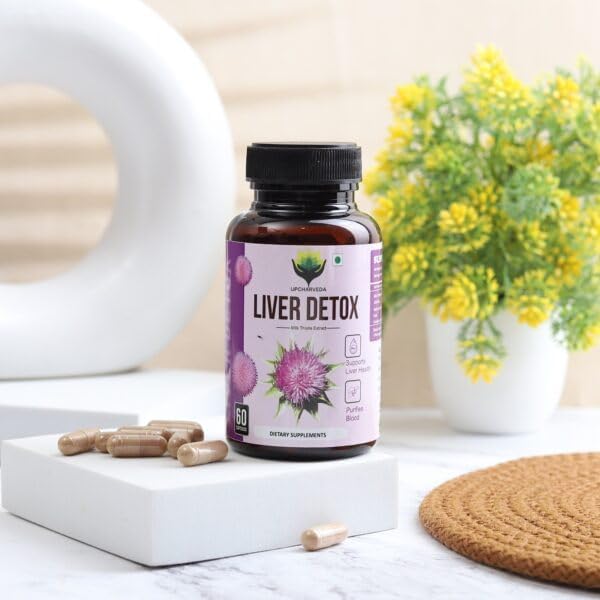 Liver Detox Supplement – Milk Thistle Extract | Supports Liver Health & Detox | Purifies Blood | 60 Vegetarian Capsules | Dietary Supplement - Image 7