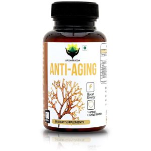 Anti-Aging Supplement | Herbal Anti-Aging Capsules for Energy, Skin Health & Immunity Support | Natural Dietary Supplements | 60 Veg Capsules